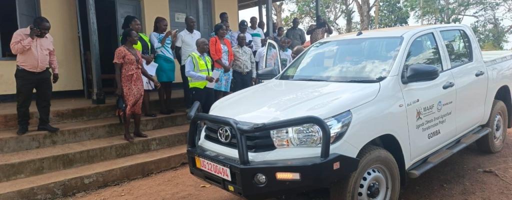 Donation of Hilux Vehicle under Climate Smart Agricultural Project by MAAIF Donation of Hilux Vehicle under Climate Smart Agricultural Project by MAAIF